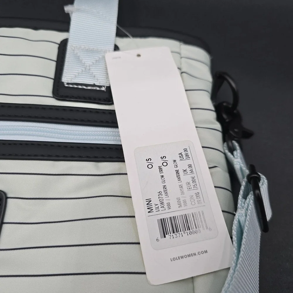 Lole Mini Lily 3-in-1 Tote Backpack Crossbody Bag Lantern Glow Stripe LAW0736
